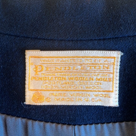 Pendleton 100% Wool Blazer Lined Women's 16 Blue Button Preppy Career Classic - Picture 15 of 17